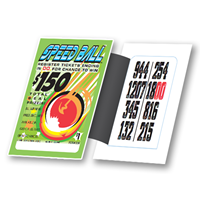 Impression 4 couleurs CMJN personnalisée, billets de loterie à plusieurs fenêtres, billets de loterie à languettes, cartes à languettes personnalisées, billets de loterie à languettes