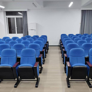 Sièges pliables modernes et minimalistes en tissu bleu pour auditorium, salle de conférence, théâtre, école et <span class=keywords><strong>bureau</strong></span> à domicile - Product Image 1
