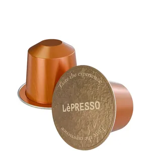 Capsules en aluminium LePresso pour Nespresso, origine Colombie, saveur fruitée, 100% Arabica, torréfaction moyenne, 10 capsules - Product Image 1