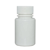 Flacon à pilules HDPE de 30ml certifié GMP-Bouchon à vis d'origine pour capsules de comprimés solides oraux (OEM en vrac)