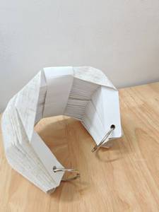 โคมไฟผ้าสานแบบกำหนดเองโคมไฟผ้าฝ้ายแบบสานทำจากไม้ไผ่หวายแบบเรียบง่ายมีจีบสำหรับตกแต่งโคมไฟตั้งโต๊ะ - Product Image 2