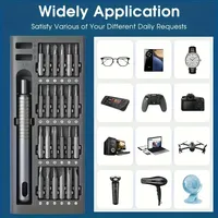 Kit de tournevis de précision numérique 24-en-1 en aluminium pour maintenance, avec boîte de rangement portable, outil de démontage électronique pour ordinateur