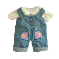 Costume robot bleu marine mignon de 17cm vêtements de poupée en peluche polyester accessoire exclusif pour poupées