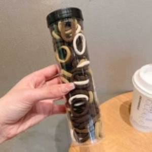 Venta caliente niños estilo coreano Scrunchies y bandas elásticas tendencia moda resina acrílico perla terciopelo estilo dulce al por mayor - Product Image 1