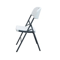 Chaise pliante en plastique et table en gros chaise de salle à manger portable pour dortoir bureau ordinateur utilisation