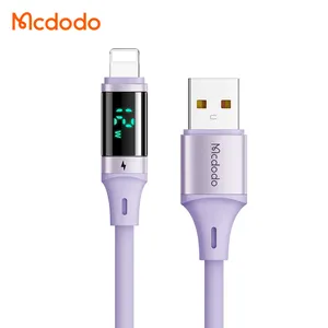 1.2meter Phone Accessories Cable Colorful Pink Blue Purple Led Usb Data 12W 3Amp Silicone Soft Cable For iphone 12 13 14