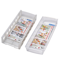 Tiroir de rangement coulissant pour réfrigérateur KM, étagère de rangement transparente empilable pour le comptoir de cuisine, rangement des épices