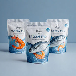 Sachet thermoscellé impression héliogravure personnalisé Sacs d'emballage de fruits de mer congelés séchés Sac de <span class=keywords><strong>poisson</strong></span> congelé fumé - Product Image 6