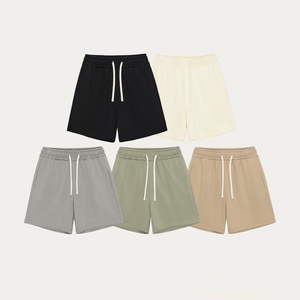 380g Respirant Taille Élastique 100% Coton Sporty Casual Loose Sports Shorts pour Hommes Printemps et Été - Product Image 6