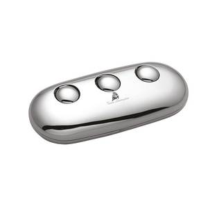 Leonard <b>Pen</b> Holder Set 3 Compartment Chrome Finish For Desk Use - Product Image 1