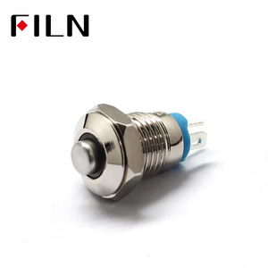 FILN Công Tắc Nút Ấn Kim Loại 8Mm Công Tắc Nút Ấn Tạm Thời 12V 3V 380V Công Tắc Không Khí Mini Ce IP65 Smok Novo 4 3A - Product Image 3