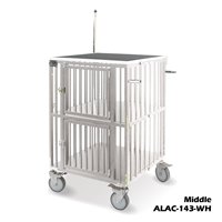 Poussette pour chien en aluminium respirante et pliable trois-en-un de petite taille Solidpet avec table de toilettage toutes saisons