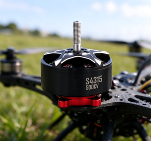 S4315 500KV <b>Brushless</b> Outrunner <b>Motor</b> Aluminum Alloy Black Red for Multirotor Drones - Product Image 5