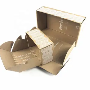 Düz oluklu çevre dostu nakliye kartonu küçük makul iyi düşük fiyat Kraft karton özel kağıt ambalaj kutusu mailler