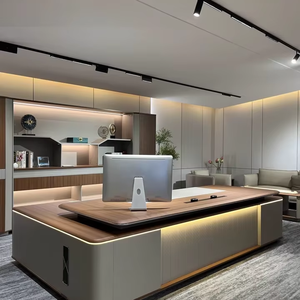 <span class=keywords><strong>MDF</strong></span> MFC Escritorio ejecutivo de alta calidad Mesa de oficina de madera Mesa de oficina lujosa Escritorio de jefe - Product Image 5