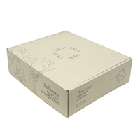 Boîte d'expédition personnalisée en carton ondulé imprimé pour l'emballage de cosmétiques, de soins de la peau et de bougies, recyclable