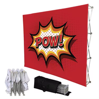 Toile de fond pop-up avec logo personnalisé, bannière d'affichage, publicité de marque, promotion avec option de répétition, accessoires d'affichage