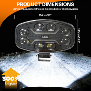 Phare <span class=keywords><strong>de</strong></span> <span class=keywords><strong>toit</strong></span> pour camion lourd 12V 24V, projecteur LED <span class=keywords><strong>de</strong></span> 10 pouces pour voiture, éclairage <span class=keywords><strong>de</strong></span> conduite tout-terrain pour Scania, UTV, Bus - Product Image 3