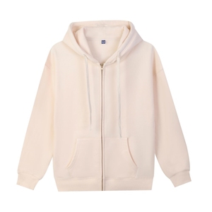 เสื้อฮู้ดแบบรูดซิปมีฮู้ดสองชั้น, เสื้อฟลีซแบบสวมหัวน้ำหนักมาก380แกรม - Product Image 2