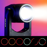 Projecteur Lyre Sharpy 295 à Faisceau avec Anneau LED, Lyres Asservies pour Scène, Fêtes et Boîtes de Nuit
