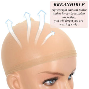 2 piezas en una bolsa HD WIG CAP HD Lace Mesh Sheer Hat <span class=keywords><strong>Transparente</strong></span> Invisible Super <span class=keywords><strong>El</strong></span>ástico Complexion Ultra Clear Peluca Hairnet - Product Image 3
