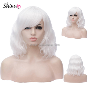 <span class=keywords><strong>Pelucas</strong></span> de pelo sintético populares para <span class=keywords><strong>mujer</strong></span>, peluca de Color rizado corto para <span class=keywords><strong>carnaval</strong></span>, Halloween, fiesta y Cosplay - Product Image 4