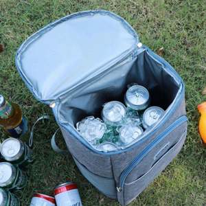 Sac à dos de pique-nique extérieur personnalisé avec logo sac à dos thermique épais et étanche sac de glace de voyage vente en gros - Product Image 2