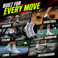 Chaussettes de sport pour hommes personnalisées de qualité supérieure, écologiques, hautement élastiques, chaussettes de basket-ball personnalisées, chaussettes de sport de plein air pour la course à pied