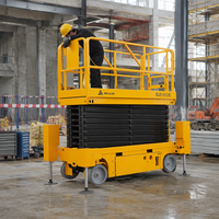 Plateforme élévatrice à ciseaux électrique robuste en acier de 16 m GS1416TL 450 kg avec extension de 1100 mm pour travaux en hauteur