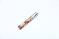 Foret en acier au tungstène HRC58 de haute précision, en carbure monobloc, à queue droite, pour machine-outil CNC, pour le perçage du métal et de l'acier inoxydable