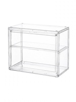Boîte de rangement de bureau style 2026 en acrylique transparent, étagère multifonction pour figurines et organisateur de figurines Gouzi