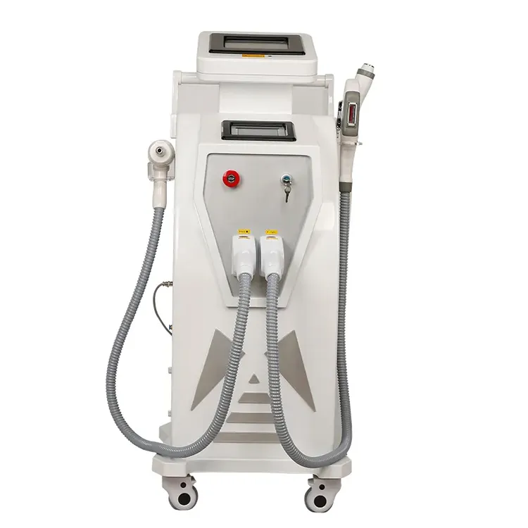 Hot selling ND Yag Fast New multifunctional IPL Vertical 2 Handles Beauty Spa Salon Used laser Tattoo Removal Skin Rejuvenation