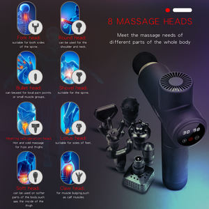 Pistola de masaje vibratoria de tejido profundo muscular profesional, compresa fría y caliente de 30 velocidades de alta calidad de mano - Product Image 4