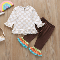 Ensembles pour bébés filles, tenue mignonne à imprimé de dessins animés, ensembles de vêtements pour filles, vêtements assortis pour enfants, ensemble de pantalons