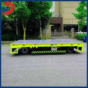 Chariot électrique sans rail à plat pour tracteur de remorquage d'aéroport Chariot à tambour d'huile Chariot à cloisons sèches Chariot de transport électrique à palette - Product Image 6
