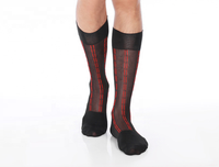 Nouvelles chaussettes habillées d'été pour hommes, jetables, antibactériennes, soyeuses et transparentes, avec logo sous le pied, idéales pour le travail et les affaires.