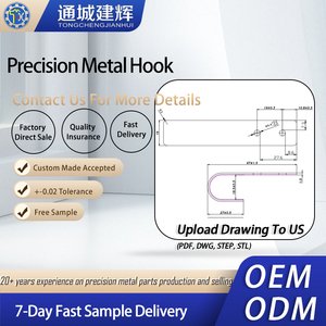 Tùy chỉnh được chấp nhận thép không gỉ treo tường kim loại móc áo móc nặng kim loại phẳng đơn Anodized nhôm móc - Product Image 4