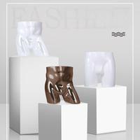 Modelo de ropa y ropa interior: Mesa de exhibición de ropa interior masculina, modelo de pantalones, modelo de parte inferior del cuerpo masculino, modelo de glúteos masculinos