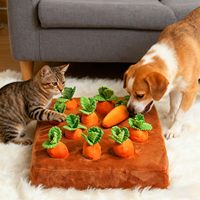 Tapis de reniflement pour chien Carrot Harvest, jouet olfactif en coton PP, soulage le stress, vente en gros personnalisée disponible