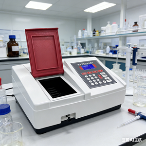 จอแสดงผล LCD สำหรับห้องปฏิบัติการ เครื่องสเปกโตรโฟโตมิเตอร์แบบลำแสงเดี่ยว UV-Visible ช่วงความยาวคลื่น 320-1100 นาโนเมตร ความกว้างย่านความถี่ 4 นาโนเมตร ความละเอียดความยาวคลื่น 4 นาโนเมตร - Product Image 6