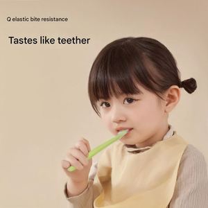 Food Grade Silicone Cute Toddler <b>Cutlery</b> <b>Set</b> Newborn Training Spoon Fork Home Decor Utensils for <b>Kids</b> - Product Image 5