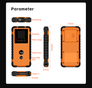 Di động màu xanh răng ISO18000-6C <span class=keywords><strong>UHF</strong></span> RFID Scanner 5600mAh dài phạm vi <span class=keywords><strong>UHF</strong></span> RFID <span class=keywords><strong>Reader</strong></span> cho hệ thống Android bán lẻ hàng tồn kho - Product Image 4