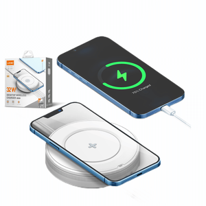 <span class=keywords><strong>Chargeur</strong></span> de bureau sans fil LDNIO 32W avec port PD + QC 3.0, charge rapide sans fil pour téléphone portable et AirPods - Product Image 1