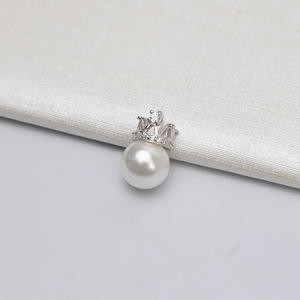 Pendentif Couronne en Argent S925 Wenchi pour Femme, Bijou DIY avec Plateau Vide Demi-Phénix pour Perles, Nouveau 14232 Chine - Product Image 1