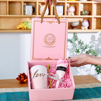 Coffret Cadeau Logo Personnalisé Luxe Tasse Céramique et Serviette Combo pour Faveurs Mariage Demande Demoiselle d'Honneur et Événements d'Entreprise