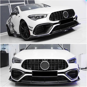 For CLA-Class W118 C118 Real Carbon Fiber Front Bumper Trim 2021-2025 - Product Image 6