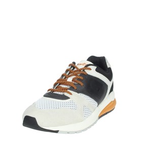Sneakers basse classiche Casual con chiusura a lacci con punta quadrata a punta quadrata-bianco/nero 212394 - Product Image 6