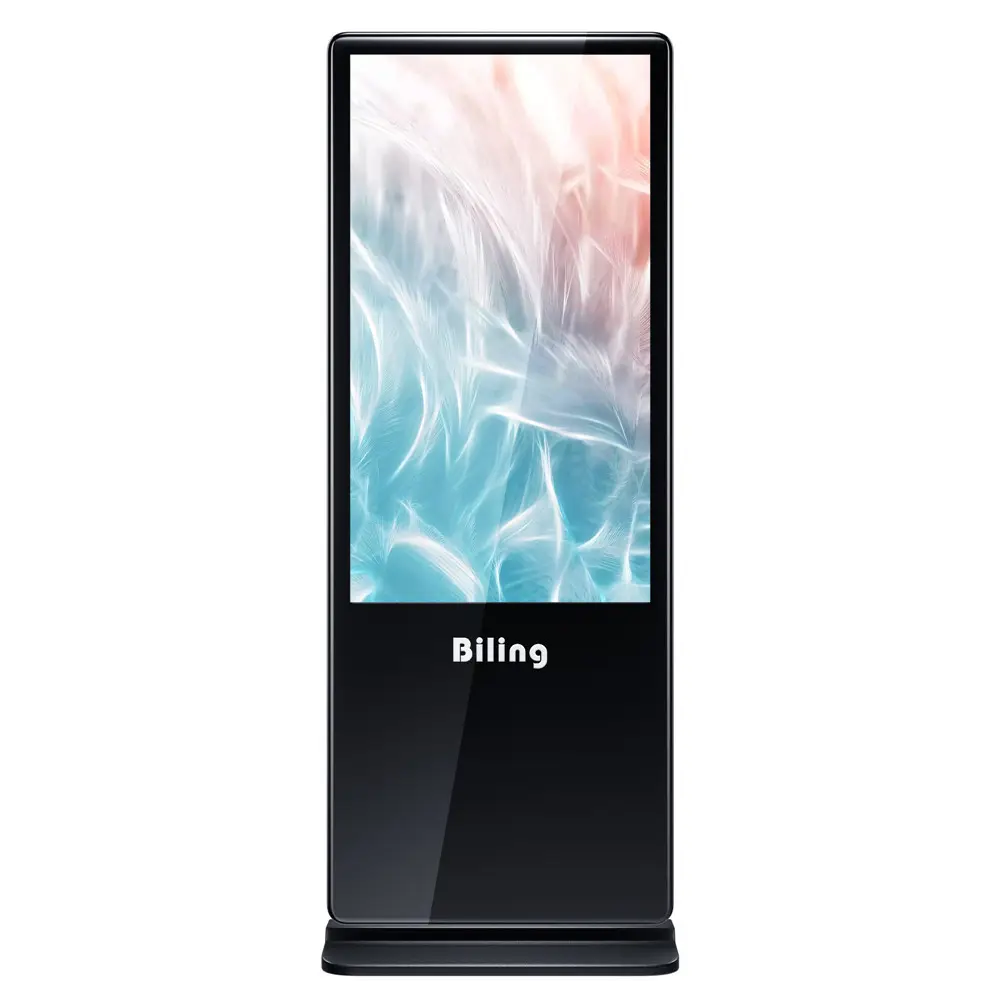 Advertising players 49 inch video advertising player rotatable kiosk advertising display battery powered digital signage