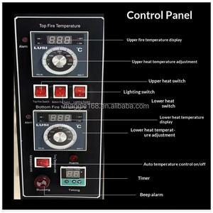 <span class=keywords><strong>Horno</strong></span> de Convección Comercial de Diseño Innovador de 2 Niveles y 4 Bandejas, 220V/380V/50Hz, 13.2KW, <span class=keywords><strong>Horno</strong></span> Rotatorio para Panadería - Product Image 4