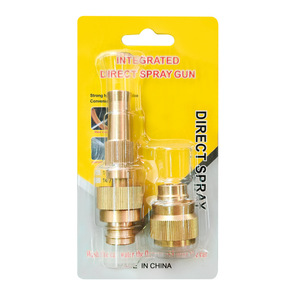 Boquilla de pulverización de cobre de 100-150 mm, cabezal de pistola de agua de alta presión recto para lavado de coches y jardín - Product Image 3